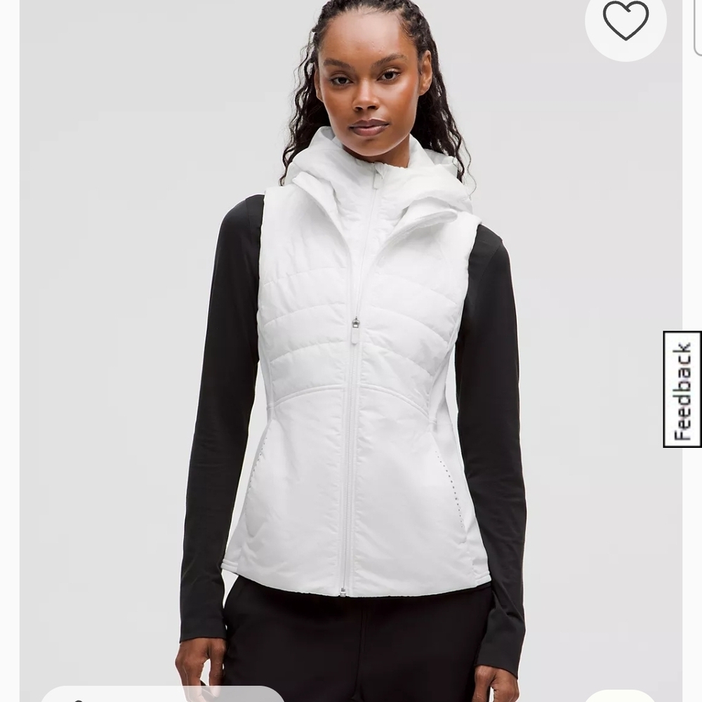 Lululemon Athletica White Puffer Vest